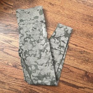 Green camo gym, shark leggings